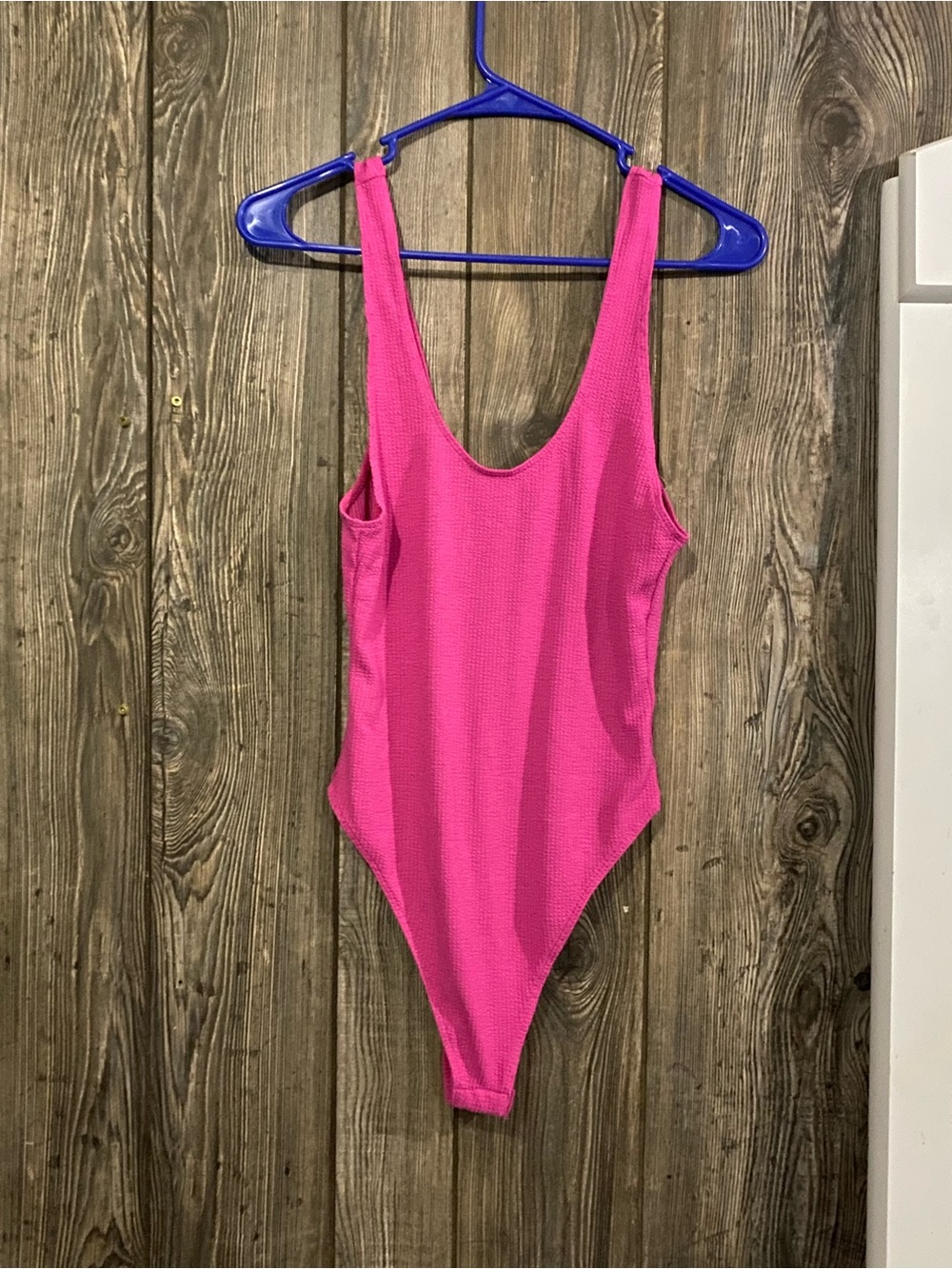 wild fable Hot Pink ribbed bodysuit
